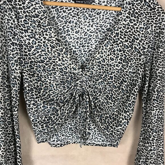 SHEIN Bell Sleeve Crop Top NWOT 8-10 - Picture 10 of 11